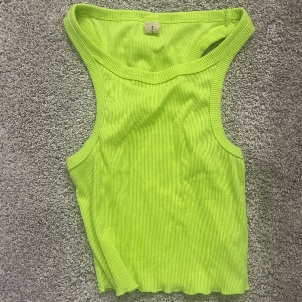 Salty lime green tank